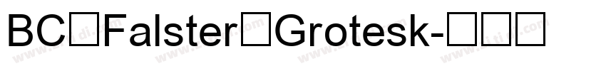 BC Falster Grotesk字体转换